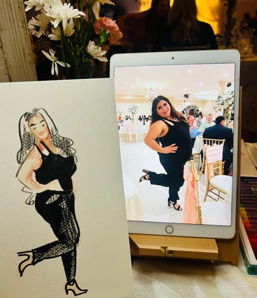 guest painting, Live artist 