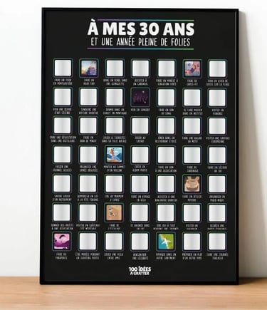 affiche a gratter 30 ans