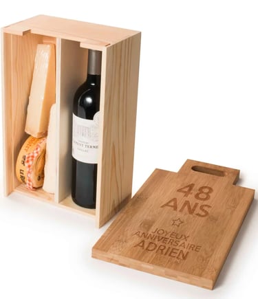 coffret cadeau pour retraite à personnaliser