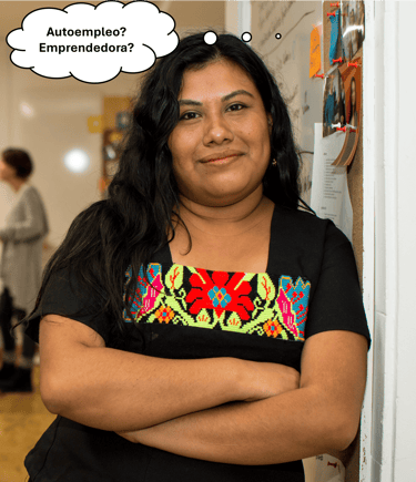 mujer que está pensando en emprender o autoempleo