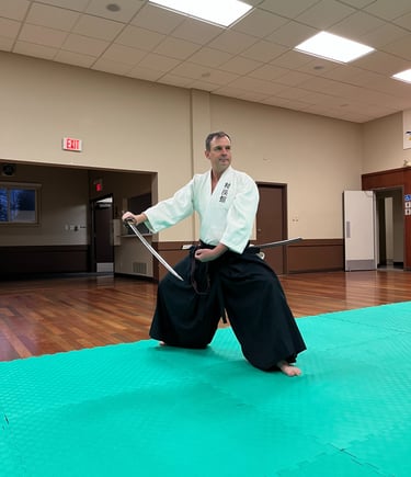 Mark Freed practicing iaijutsu 2024
