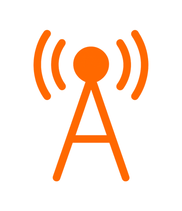 icono de alta eficiencia en el espectro por ser transmisión digital, no más interferencias.