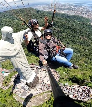 voo duplo de parapente