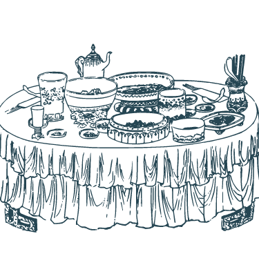 illustration d'un buffet