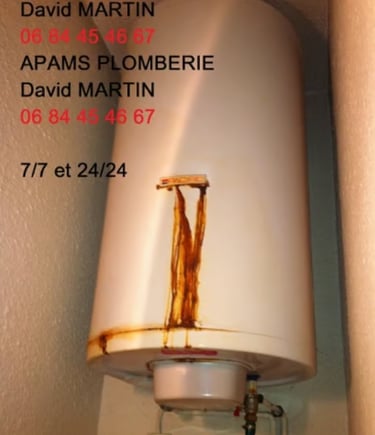 plombier fuite d eau chauffe eau electique ballon d eau chaude entretien Saint priest 69800