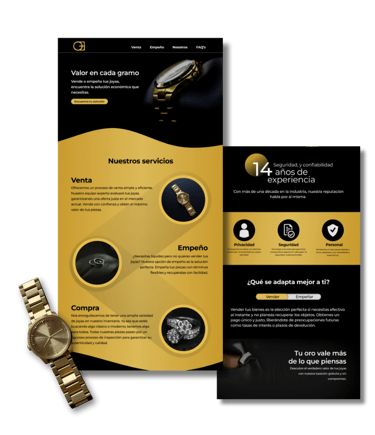 diseño web oro por euro