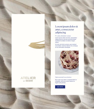 Early mock up design for a pastry shop concept