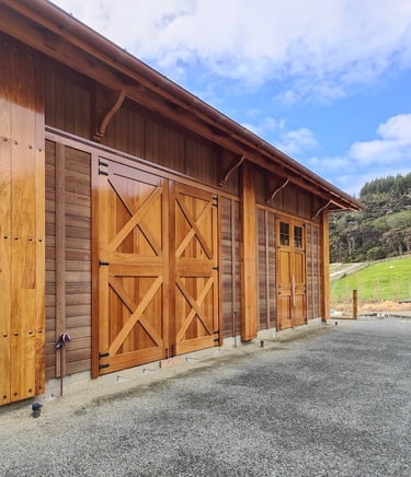 Stables barn doors new build