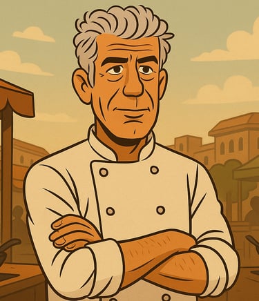 a cartoon character of a chef 