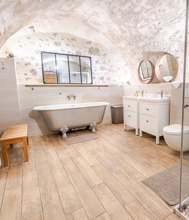 Baignoire sur pieds