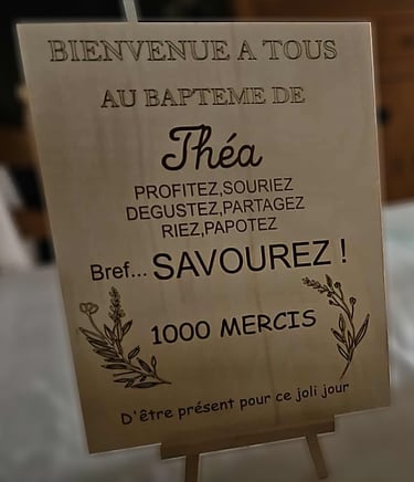 Affichage remerciement