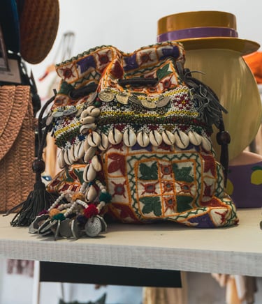 Bolso estilo boho Ibiza Ghaliaria Moda tienda en Dénia