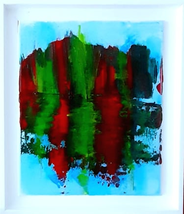 Reflet d’éveils, 25×30 cm, lumière et mouvements subtils sur une surface d’eau calme.