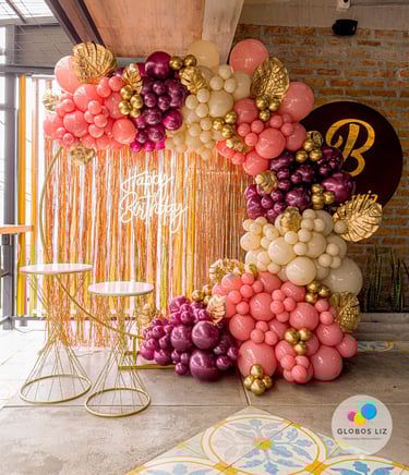 decoraciones con globos para mujer