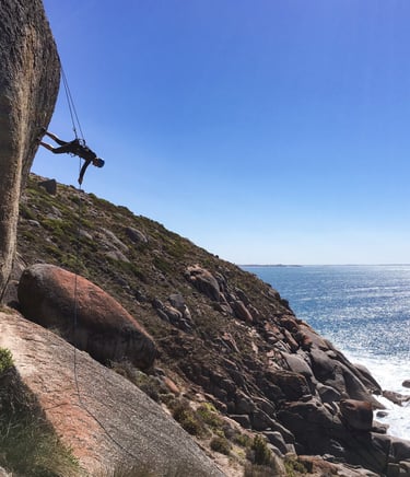 Private customised rock climbing and abseiling adventure for groups in South Australia