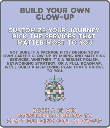 build your own glow-up graphic