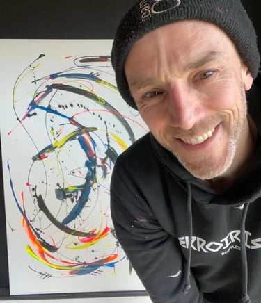 Portrait Tiwan artiste peintre créateur art abstrait 