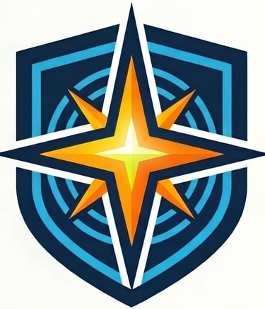 PackWorks HR shield and compass star emblem