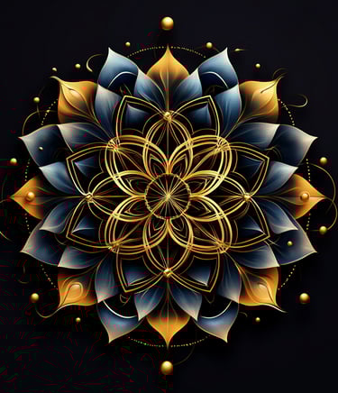 Golden mandala1