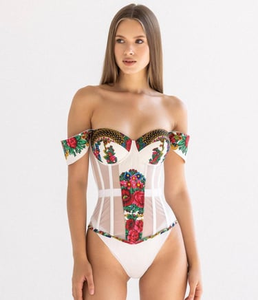 white corset USA Toronto Canada
