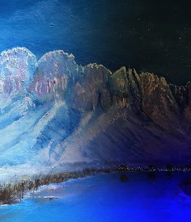 Winter View (Bicameral Collection) by New Mexico Artist John Dick-Peddie