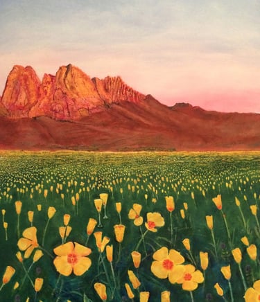 Organ Poppies by New Mexico Artist John Dick-Peddie