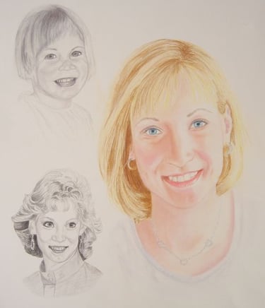 adult male female children portrait art artist painting commission hire artist diane jorstad