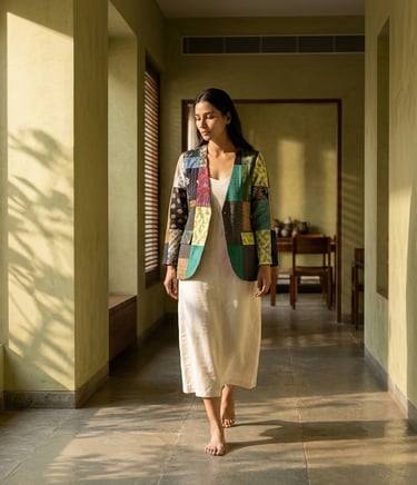 Patchwork  Woman Jacket