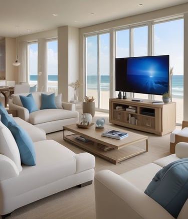 Bright living room with modern inventory