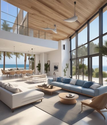 Bright living room with modern inventory