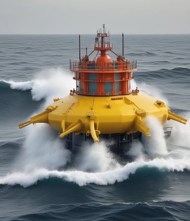 Close-up of a solar panel glistening under the bright sun with ocean waves in the background.