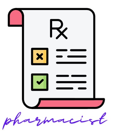 a paper clipping of a paper with a checklist of the words rx