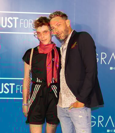 Cobalt FTM and Oscar HM at the 2025 Grabbys Awards in Torremolinos