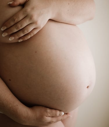 natural maternity photograph of bump close up, Adelaide Hills