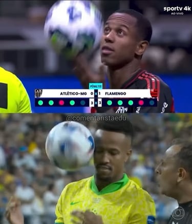Marra de Wallace Yan comparada com a de Militão. Ambos perderam suas cobranças.