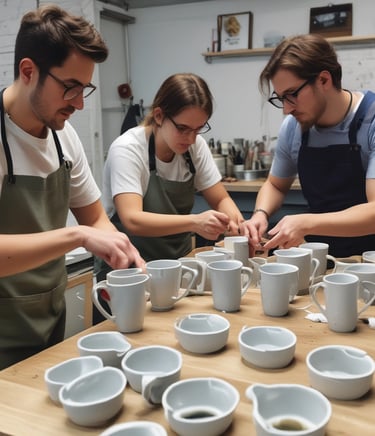 A vintage printing press in action, symbolizing the company's roots and craftsmanship.
