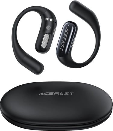 ACEFAST Fa002 Auriculares Open-Ear Bluetooth, IP54, Negro (Delgado)