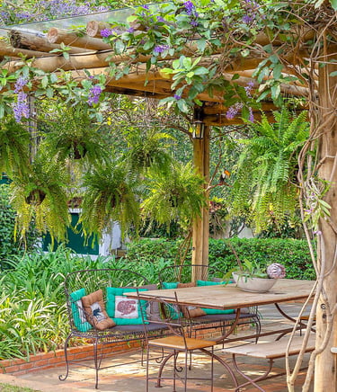 decoração jardim