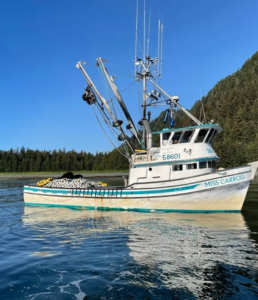Captain Carroll's fishing vessel Miss Carroll ready for fishing
