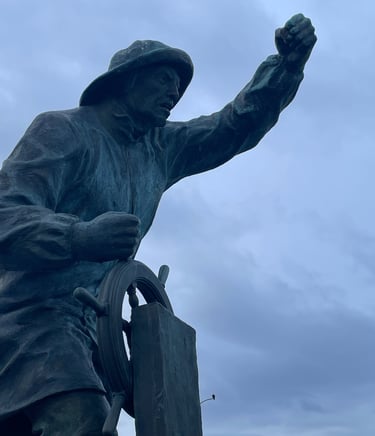 The fishermans memorial in Cordova. It has a special place in Captain Carrolls heart