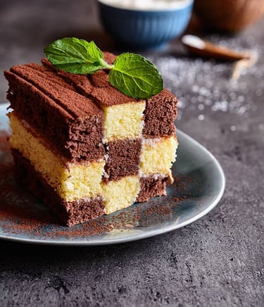 Bolo xadrez cake