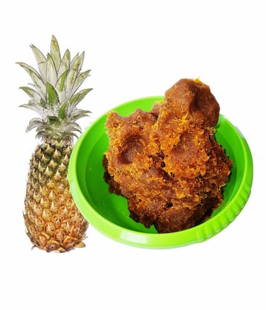 selai nanas yang dibuat dari nanas asli tangkit baru, berserat dan kandungan nanas yang maksimal