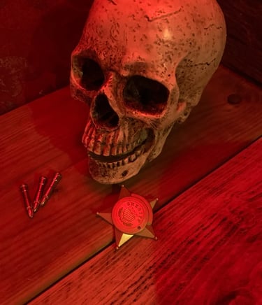 Totenkopf Sheriffstern Patronen