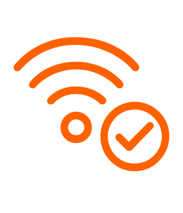 Icono de comunicación digital confiable