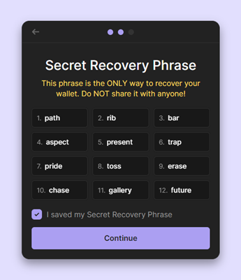 Solana Phantom Wallet Secret Recovery Phrase