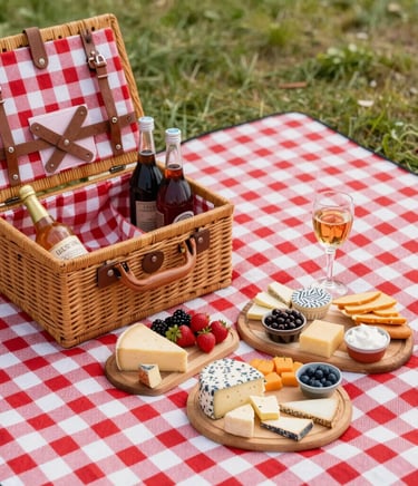 A beautifully wrapped wedding gift box with a delicate ribbon on a rustic wooden table.
