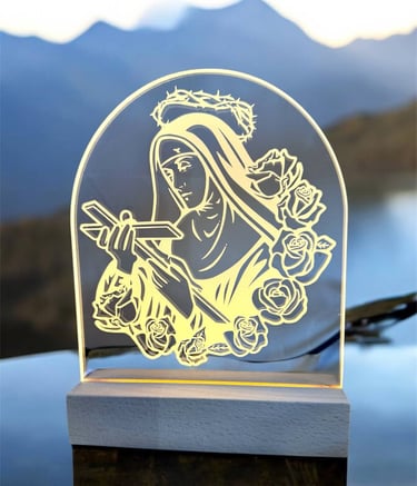Lampada Led plexiglass Santa Rita