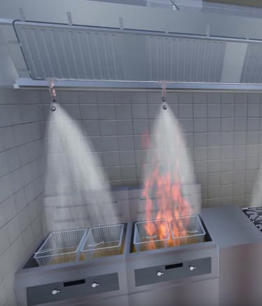 🍳 أنظمة إطفاء المطابخ (Kitchen Fire Suppression)
