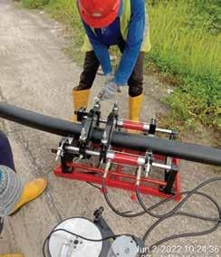 a man in a red helmet and a man in a red helmet