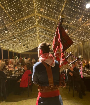 Bag pipe with Ahmad Silawy - Ayla private event 